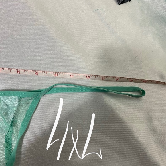 NEW Womens Sexy top intimates green bow XL; 4XL - Picture 8 of 9